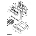 GE JBS27AW1 door & drawer parts diagram