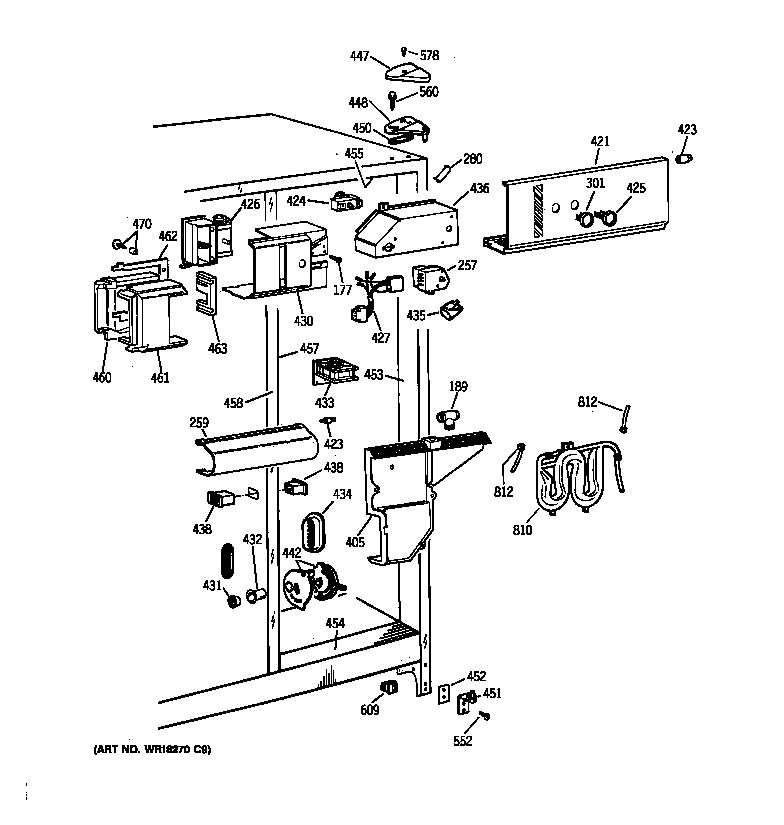 GE TFJ24PRXBWW fresh food section diagram