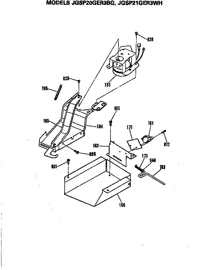 GE JGSP20GER3BG lock diagram