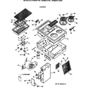 GE JP385BV1BB cooktop diagram