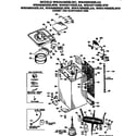 GE WWA5600SBLAA cabinet and suspension asm. diagram