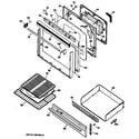 GE JGBP29GES3 door/drawer diagram