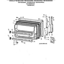 GE TBX18DAXKRAA freezer door diagram