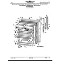 GE TBX19JAXJRAA fresh food door diagram