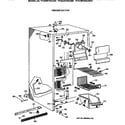 GE TFX24PAXCWW freezer section diagram