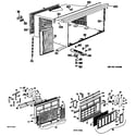 GE AF912AMW4 cabinet/grille diagram