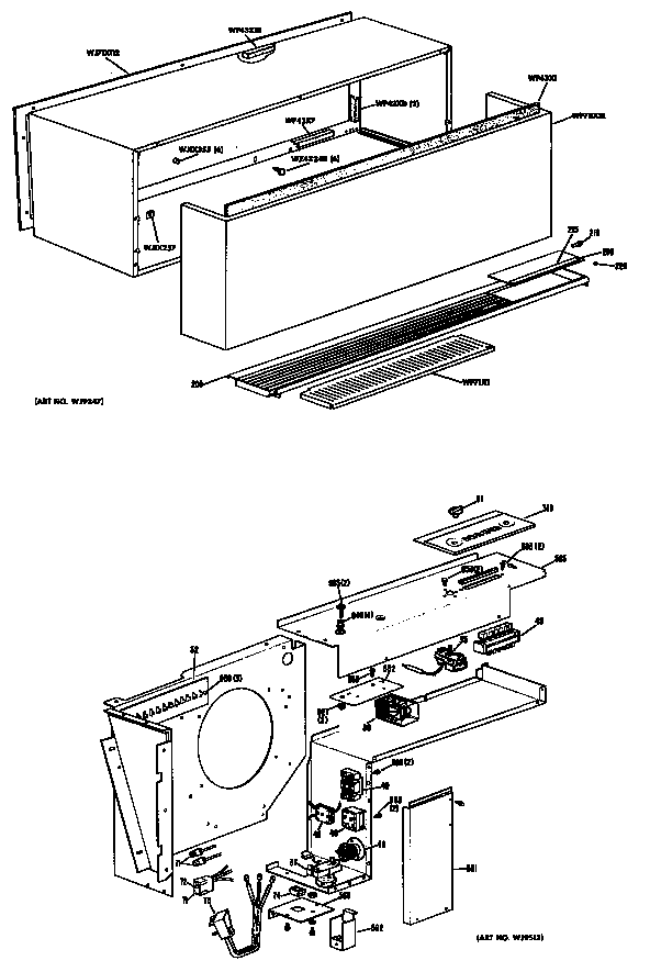 GE A3B668DAELT1 room air conditioner diagram