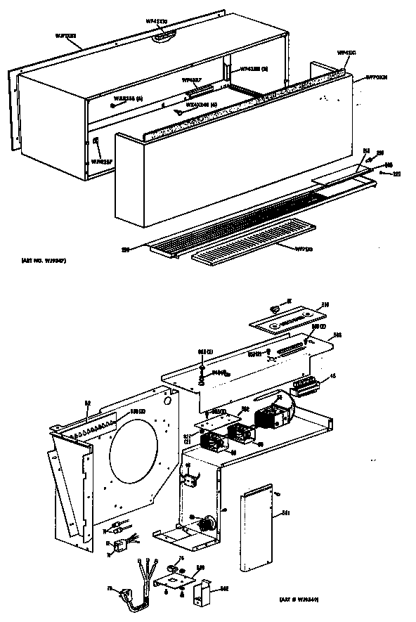 GE A2B388DGALR1 cabinet diagram