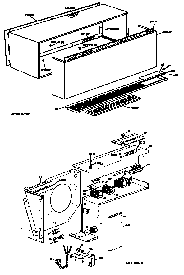 GE A3B588DEASQ1 cabinet diagram
