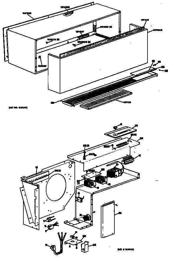 GE A3B688DEASW1 cabinet diagram