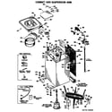 GE WWA7070BAL cabinet and suspension asm. diagram