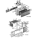 GE AQ708ASQ1 cabinet/grille diagram