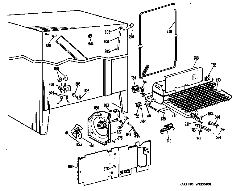 GE TFF24RCB unit diagram