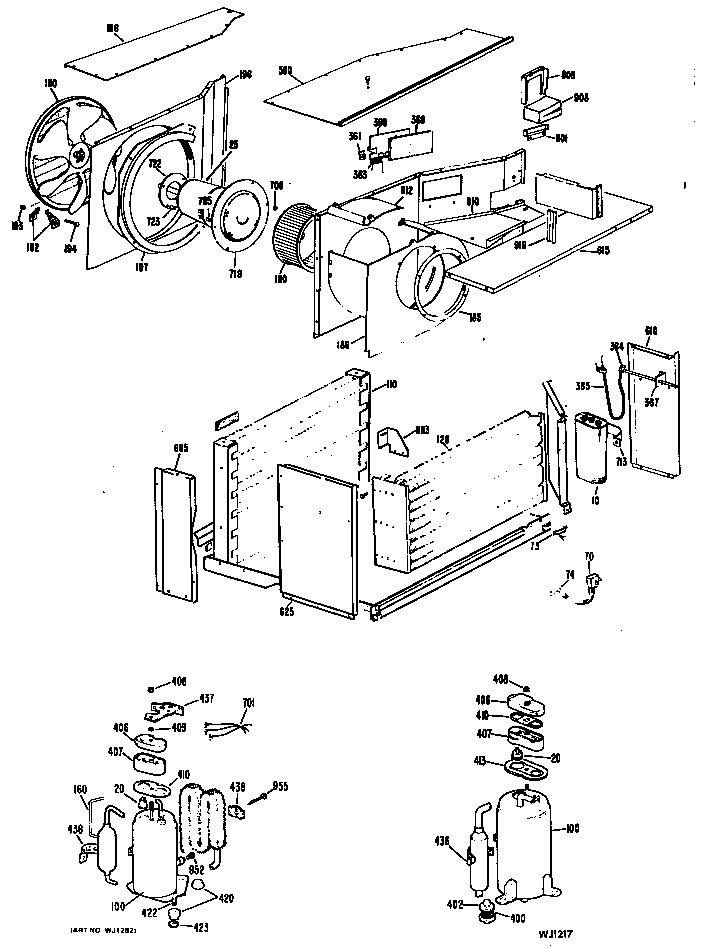 GE AFC15DSE1 chassis diagram