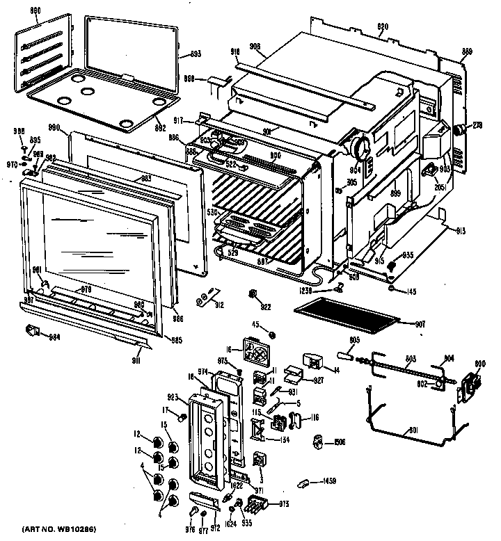 GE JHP63G*H1 microwave diagram