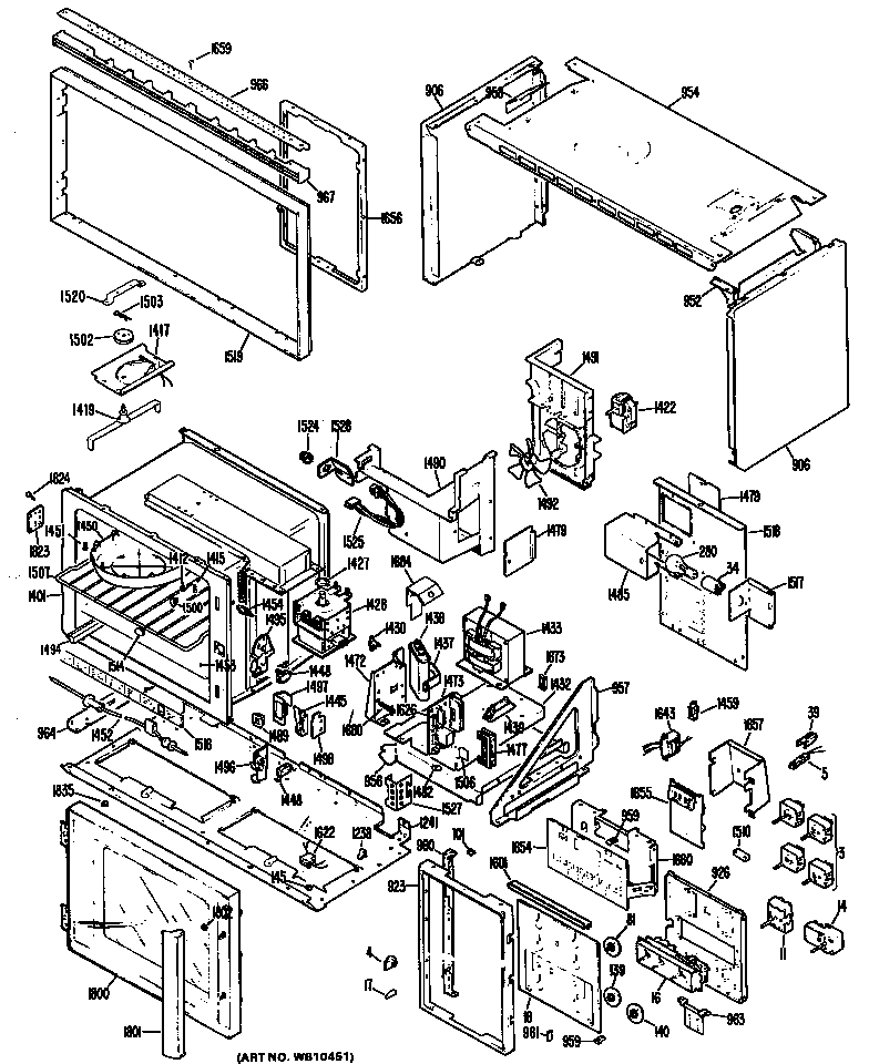 GE JHP69G*J1 microwave diagram