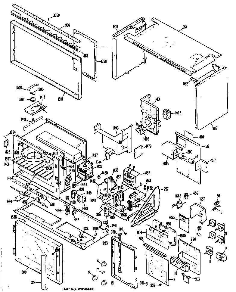 GE JHP61G*J1 microwave diagram