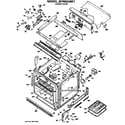 GE JKP68G*K1 lower oven diagram