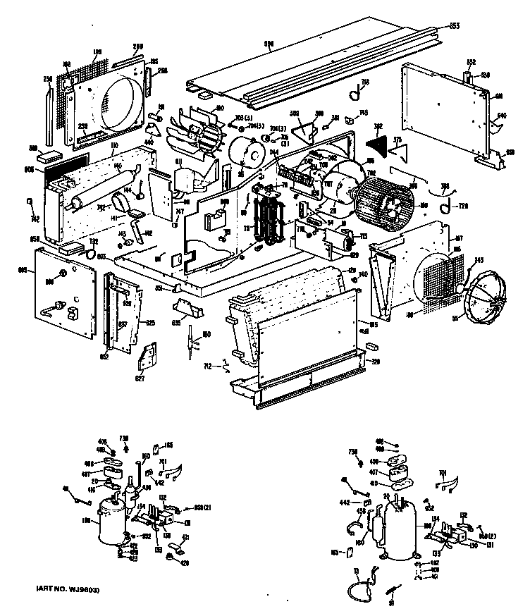 GE A2B383DAASR2 chassis diagram