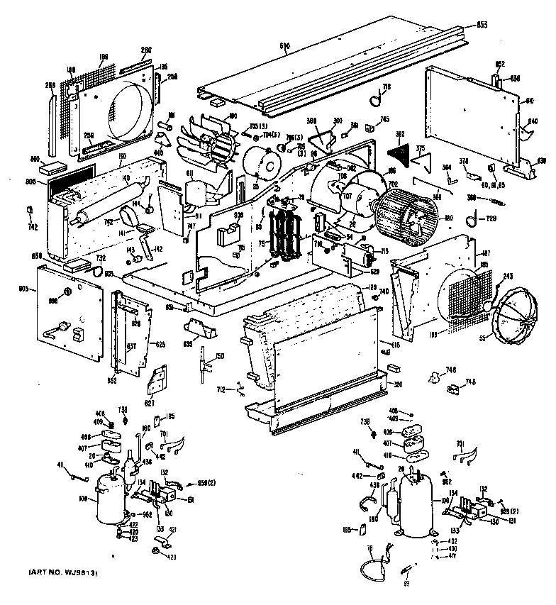 GE A2B393DCALR2 chassis diagram