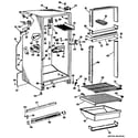 GE TBF16XJBL cabinet/shelves diagram