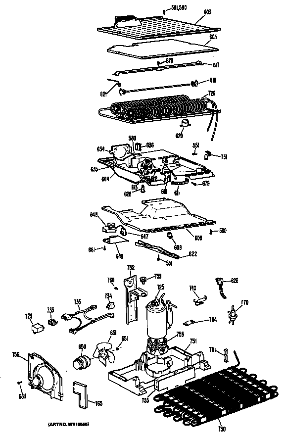GE TBFP14SKCR unit diagram