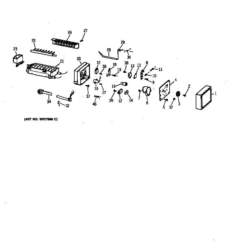 GE ZISB42DYA icemaker wr30x0304 diagram