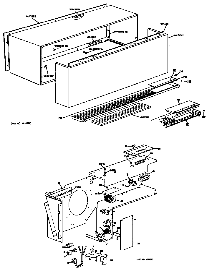 GE A3B568EPFS1H cabinet diagram