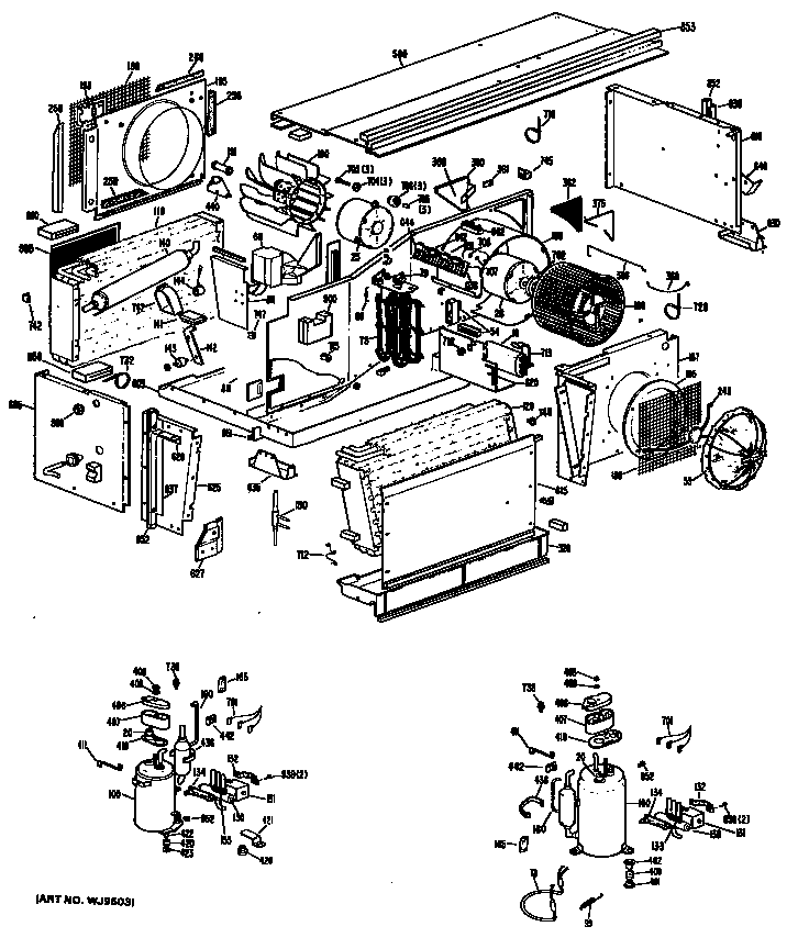 GE A2B588EPCSQ3 chassis diagram
