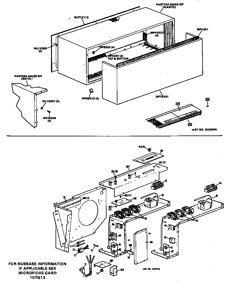 GE A3B789DGELD3 cabinet diagram