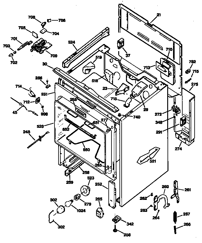 GE JBP78GS2 body diagram