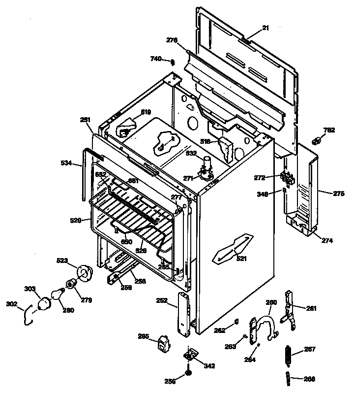 GE JBS30GT1AD body diagram