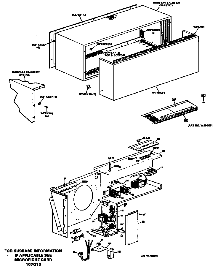 GE A3B783EVADS2 cabinet diagram