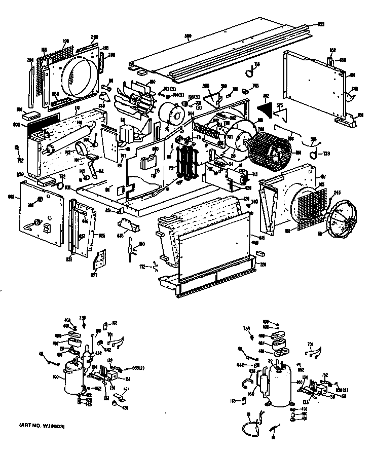 GE A3B783EVADS2 chassis diagram