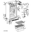 GE CTHY15CPJRWH cabinet shelves diagram