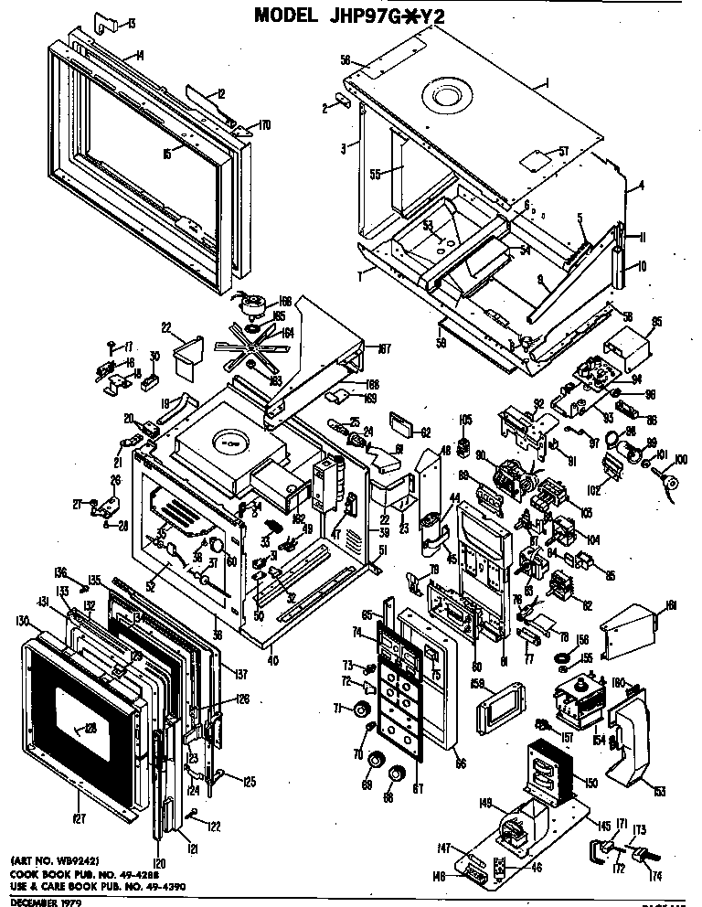 GE JHP97G*Y2 microwave diagram