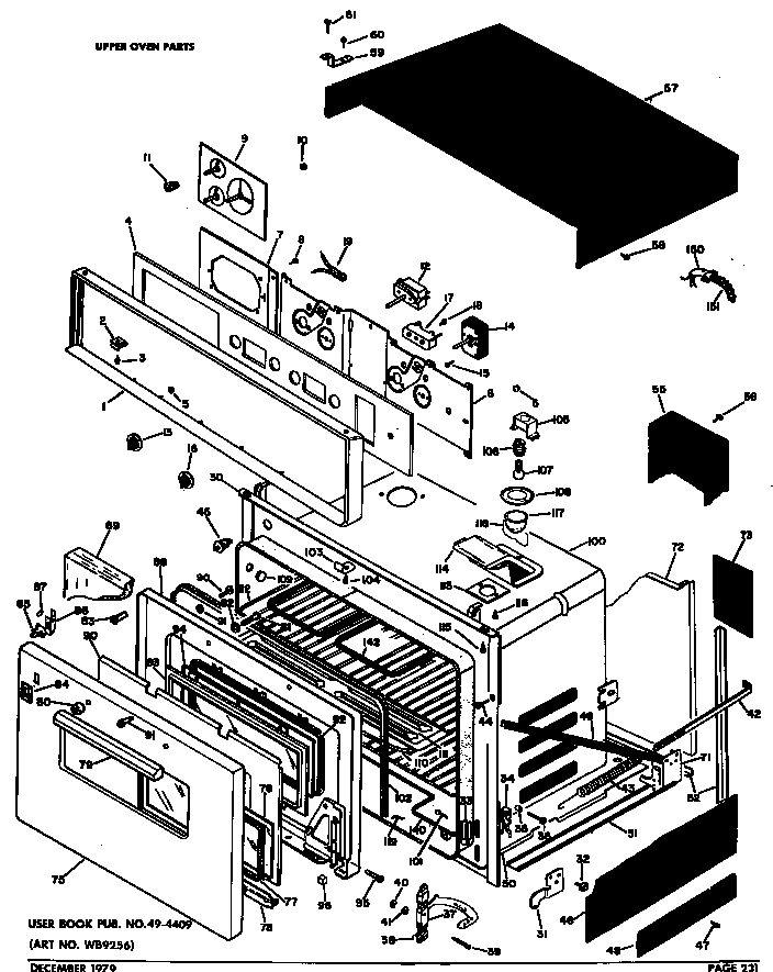 GE JKC26*04 upper oven diagram