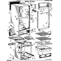 GE TB12SAB cabinet/shelves diagram