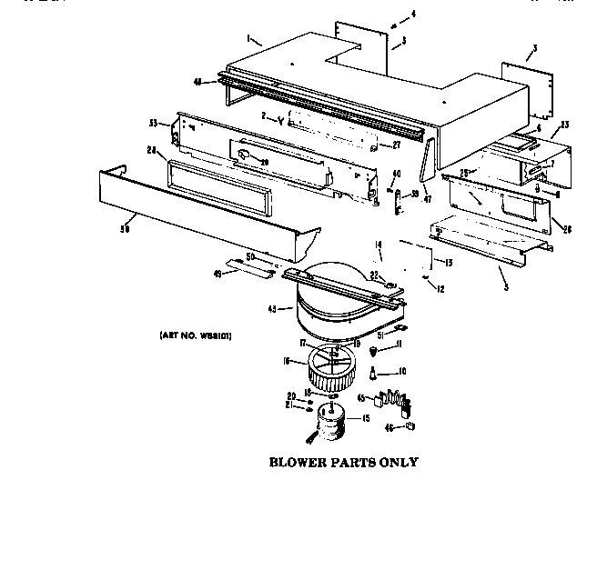 GE JHP67G*V5 blower diagram