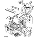 GE JHP56*V8 electric range assembly diagram
