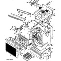 GE JHP56G*V6 electric range assembly diagram