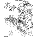 GE JSS06*03 electric range assembly diagram