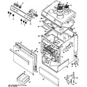 GE JSS01*03 electric range assembly diagram