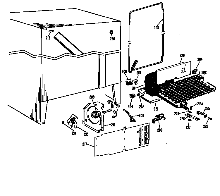 GE TFF19BAC unit diagram