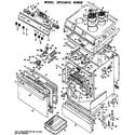 GE JSP23*02 electric range assembly diagram