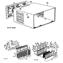 GE ADN24DBX1 cabinet/grille diagram