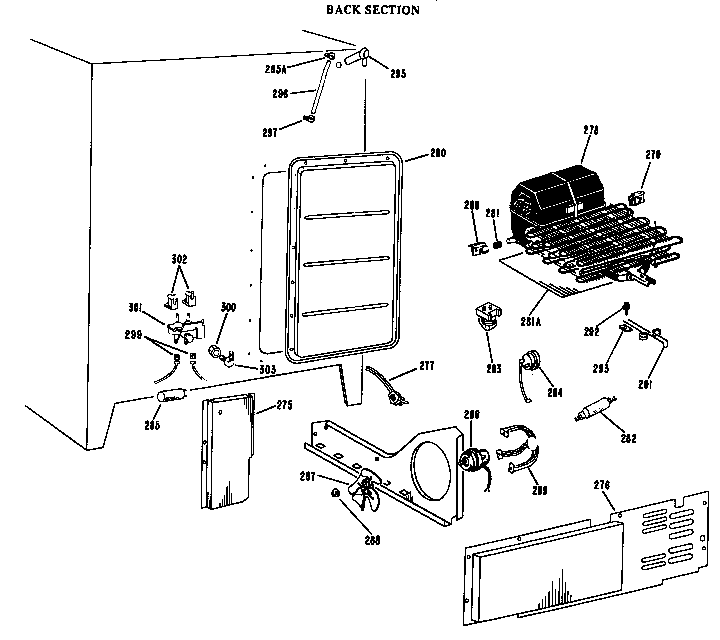 GE TFF24RLB unit diagram