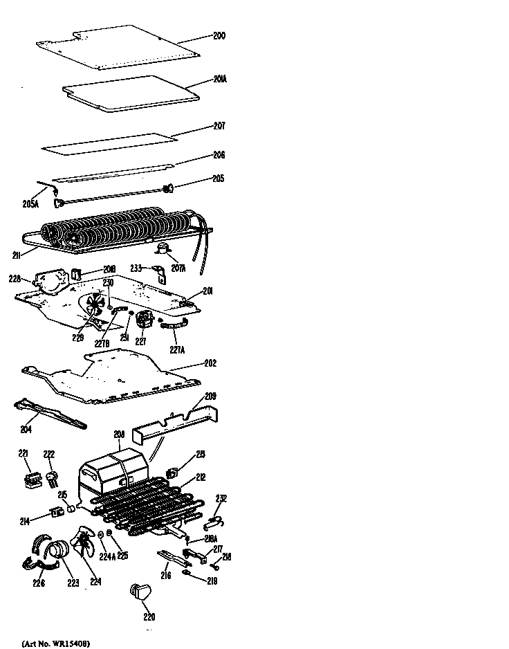 GE TBFA21DAB unit diagram
