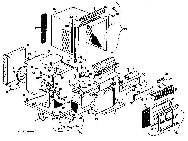 GE AU510AMU1 chassis diagram