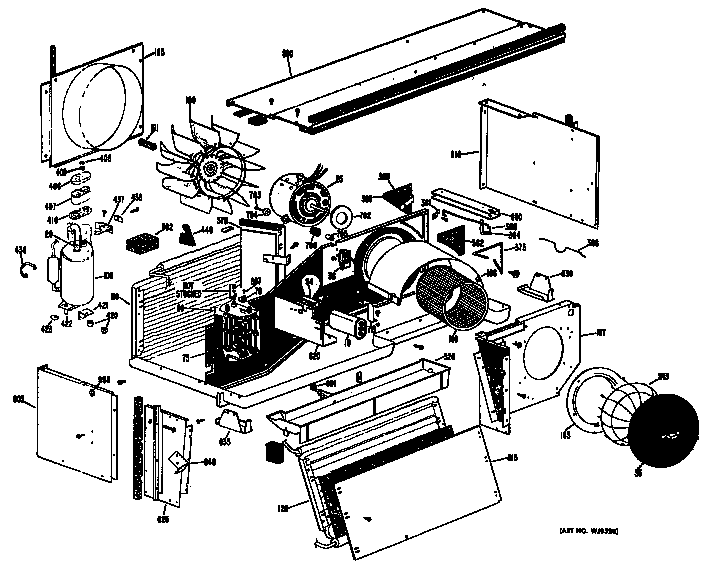 GE A2B348DAALRA chassis diagram